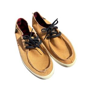 Vans Tan Suede Shoes with Black Laces M7